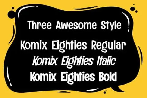 Komix Eighties Display font