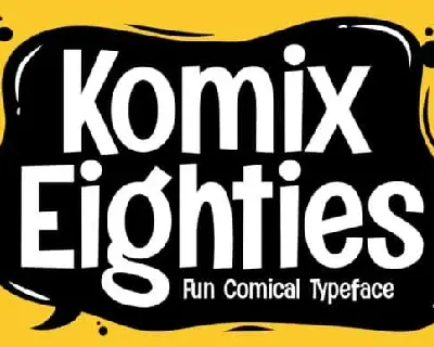Komix Eighties Display font