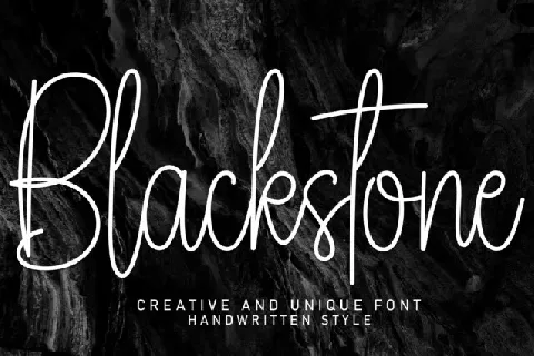 Blackstone Script font