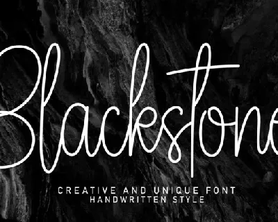 Blackstone Script font