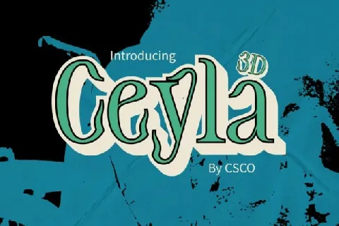 Ceyla 3D font