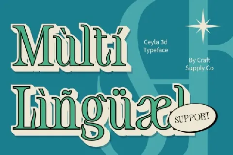 Ceyla 3D font