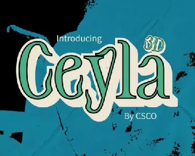 Ceyla 3D font