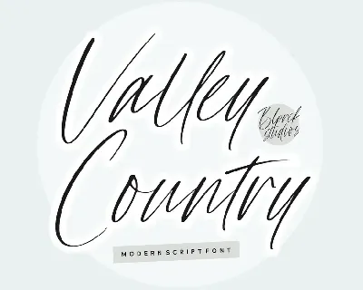 Valley Country font