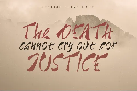 Justice Blind font