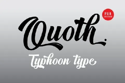 Quoth font