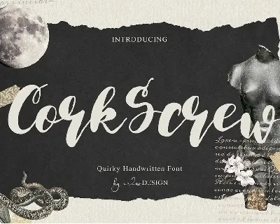 CorkScrew font