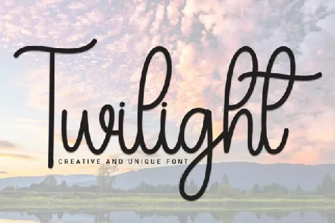 Twilight Script Typeface font