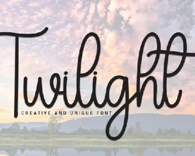 Twilight Script Typeface font