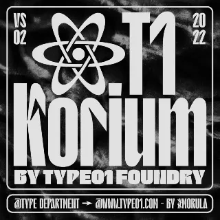 T1 Korium Family font