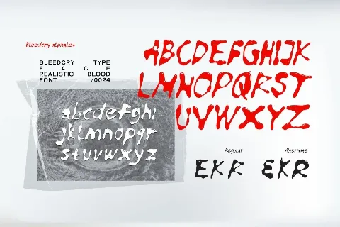 Bleedcry font