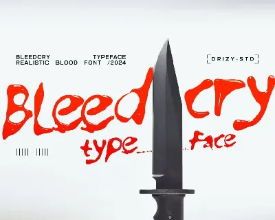Bleedcry font