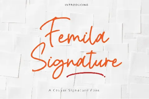 Femila Signature font