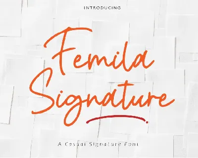 Femila Signature font