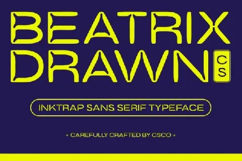 CS Beatrix Drawn font