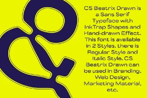 CS Beatrix Drawn font