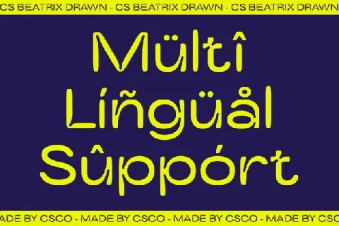 CS Beatrix Drawn font