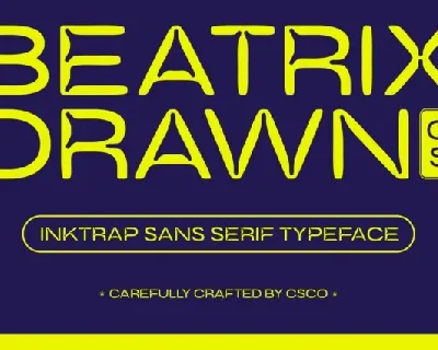 CS Beatrix Drawn font