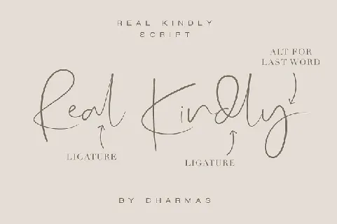 Real Kindly Signature font