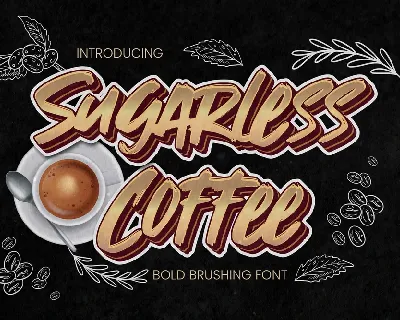 Sugarless Coffee font