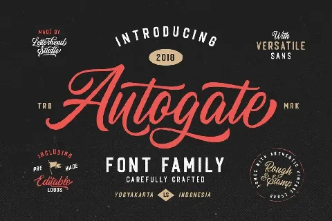 Autogate font