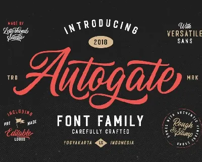 Autogate font