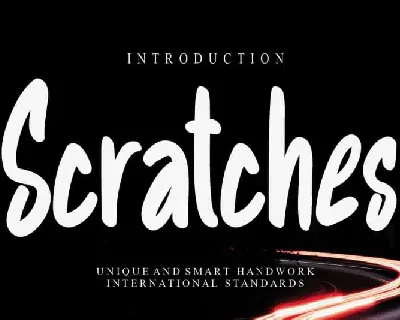 Scratches Display font