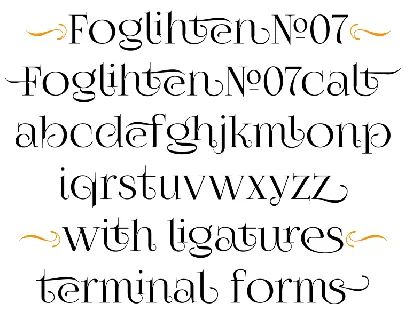 FogliÂ­hten No07 font