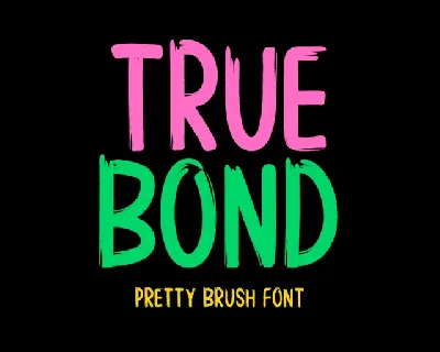 True Bond font