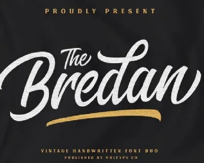 The Bredan Script font