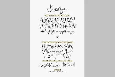 Sanoraya FREE font