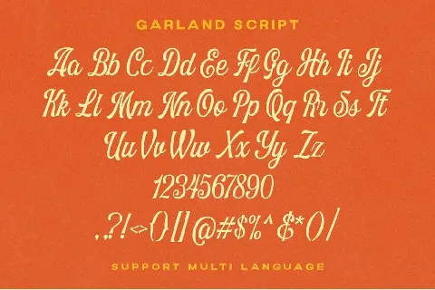 The Garland font