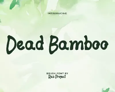 Dead Bamboo Demo font