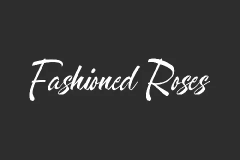 Fashioned Roses Demo font