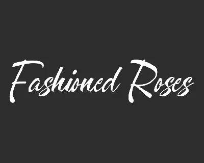 Fashioned Roses Demo font