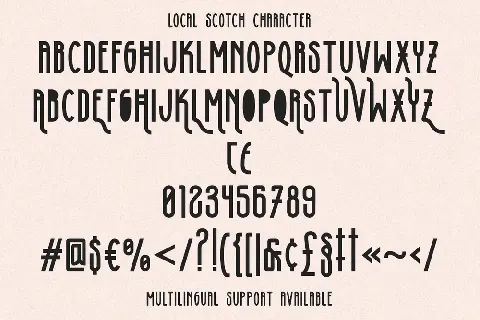 Local Scotch font