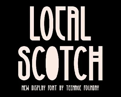 Local Scotch font