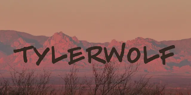 Tylerwolf font