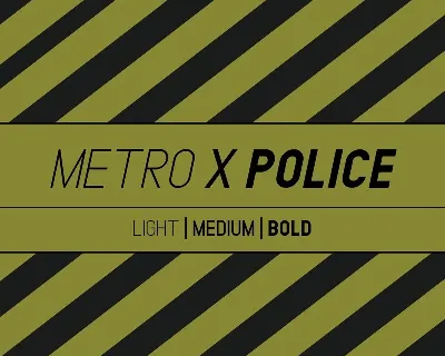 Metro Police Family font