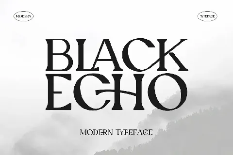 Black Echo font