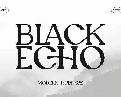 Black Echo font