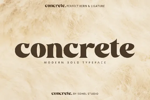 Concrete font