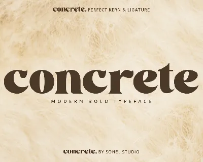 Concrete font