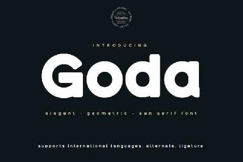 Goda Sans Serif font