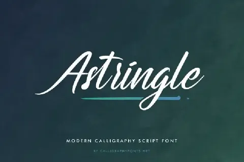 Astringle Calligraphy font
