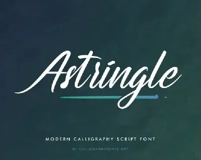 Astringle Calligraphy font