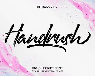 Handrush font