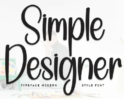 Simple Designer Display font