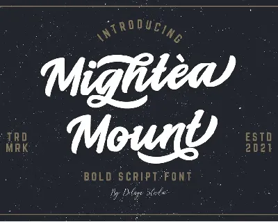Mightea Mount font
