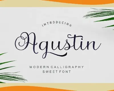 Agustin Script font